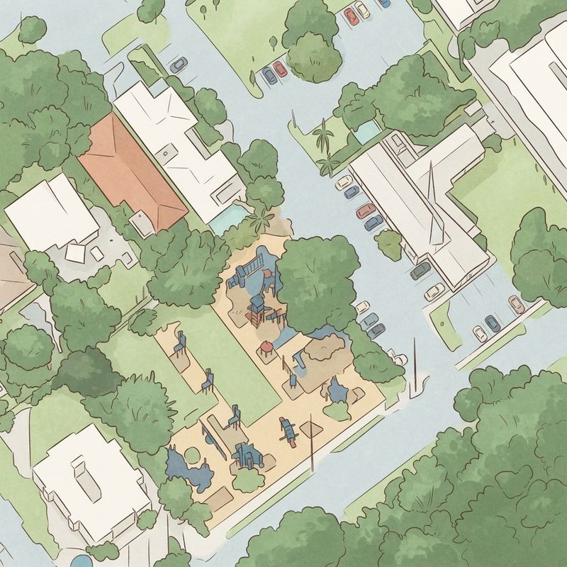 Illustrated map of 1814 Brickell Park