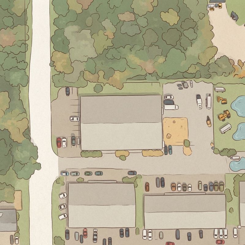 Illustrated map of A&A Playground Services