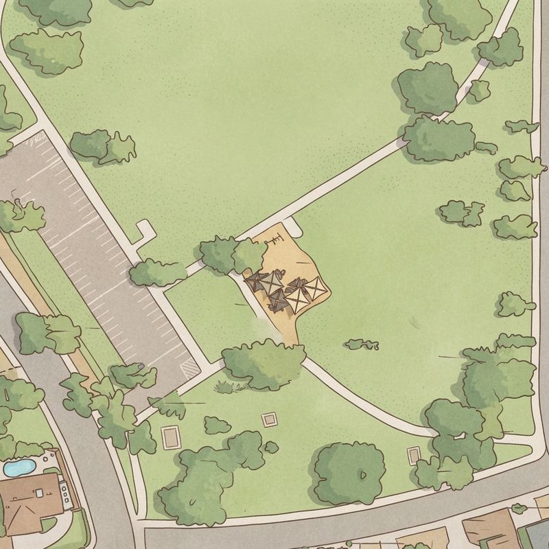 Illustrated map of Acoma Park