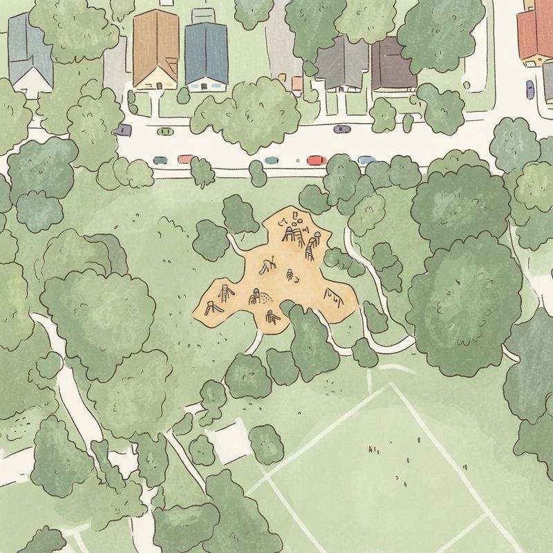 Illustrated map of Adair Park I