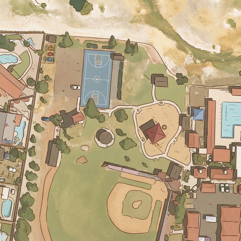 Illustrated map of Ahwatukee Park