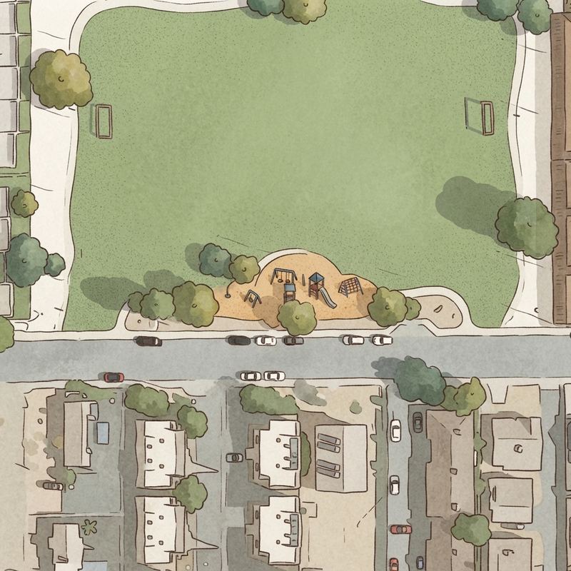 Illustrated map of Alegre Park Playground