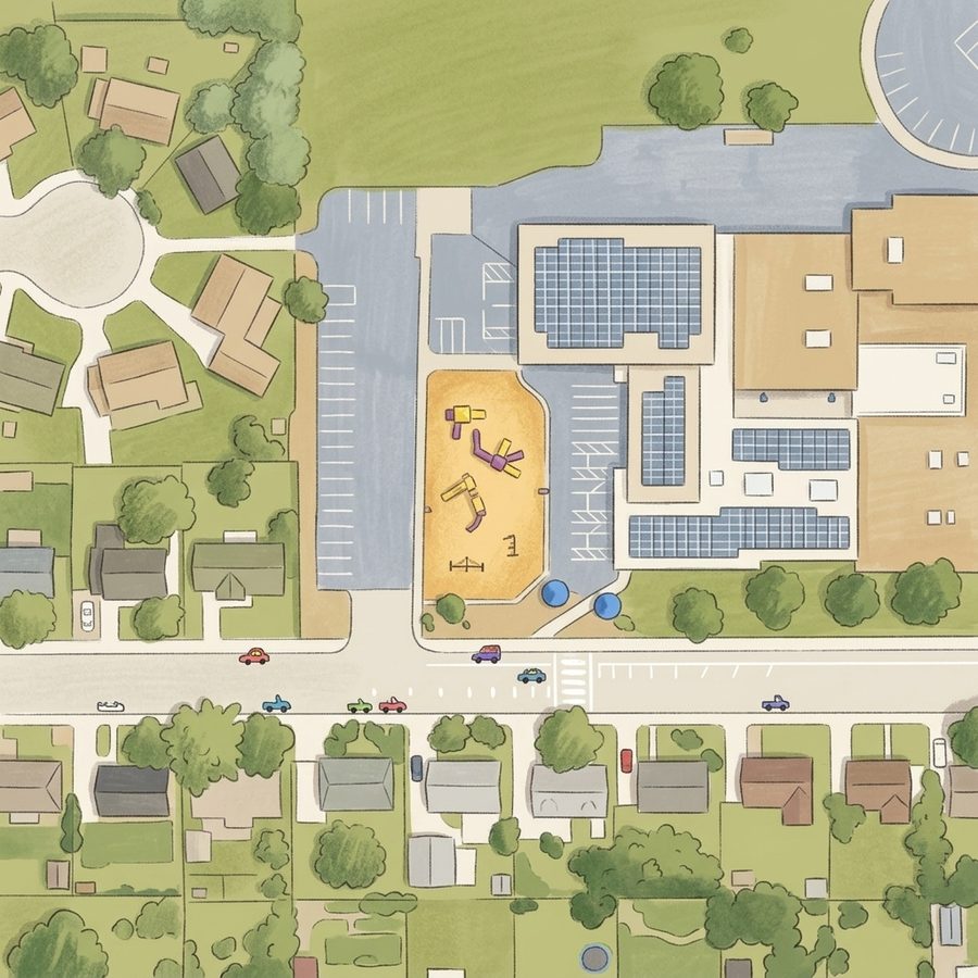 Illustrated map of Alice Terry Park