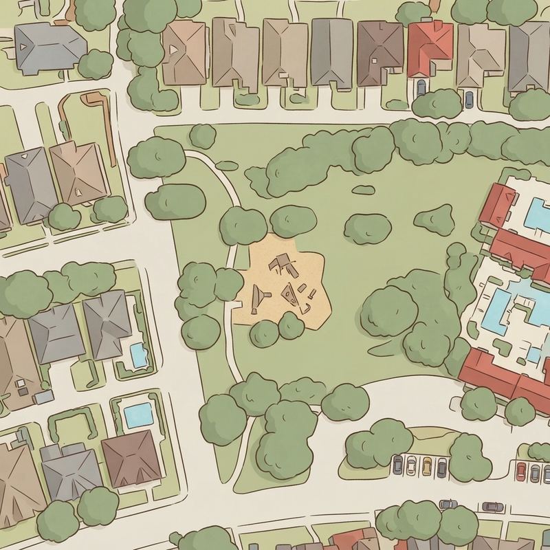 Illustrated map of Alister Park