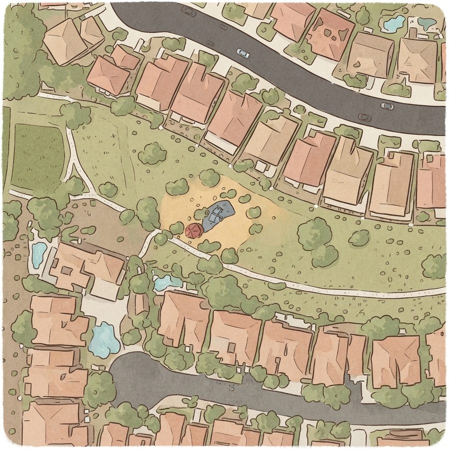 Illustrated map of Allegro Park