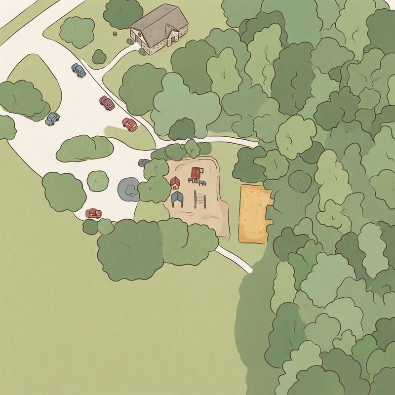 Illustrated map of Allen Cricket Ground