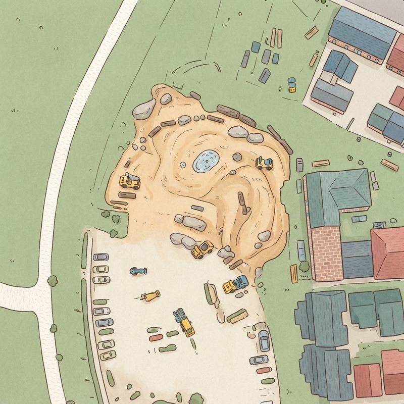 Illustrated map of Allen Jones Park