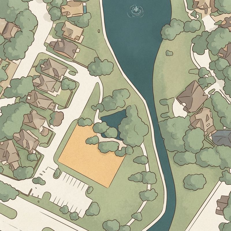 Illustrated map of Allen Road Park