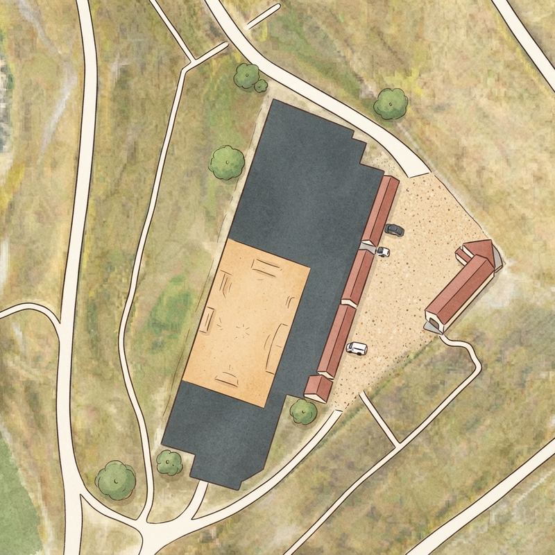 Illustrated map of Alpine rc field