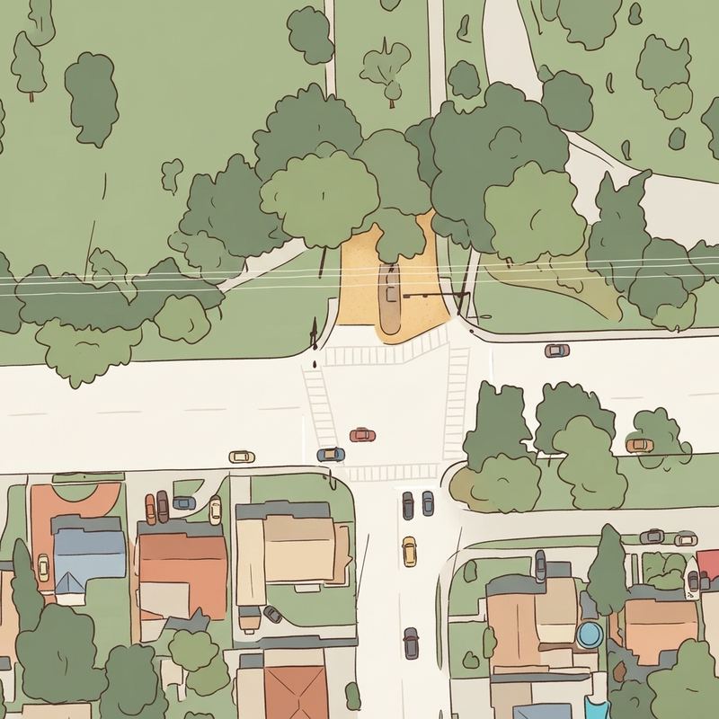 Illustrated map of Amelia park