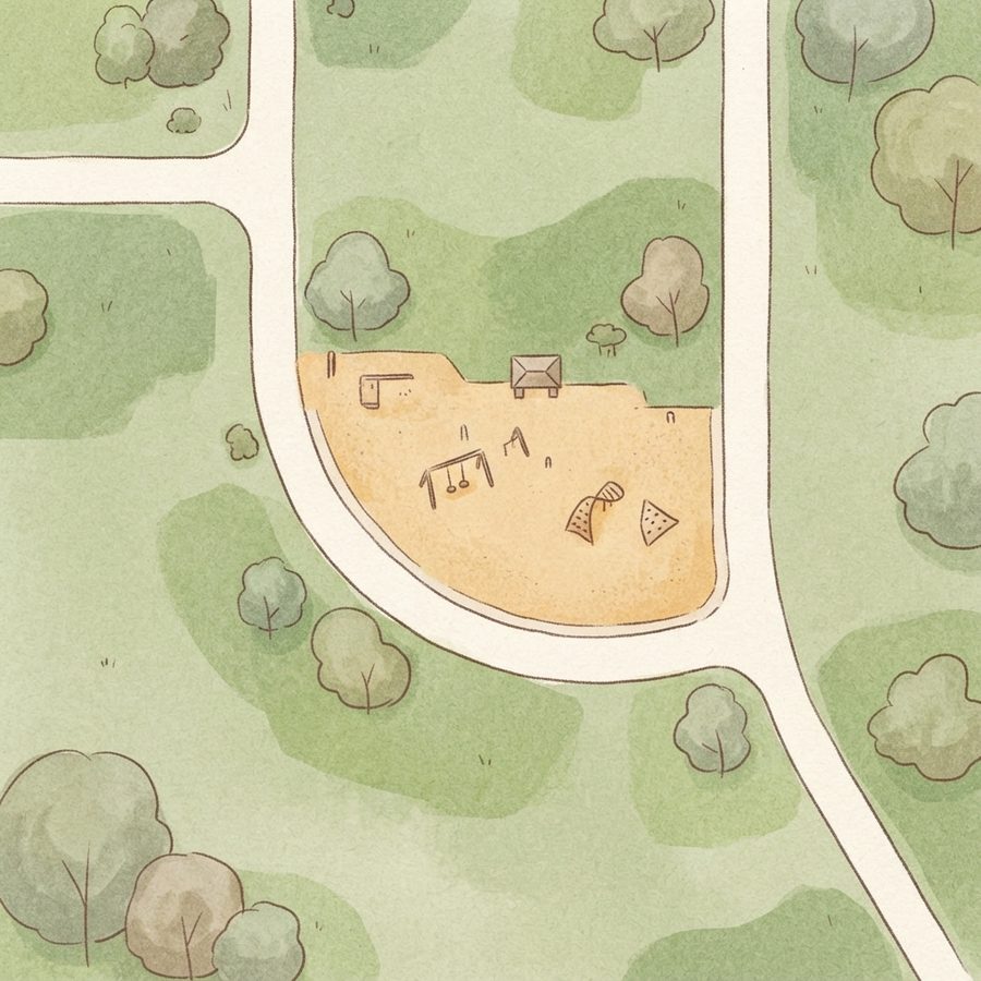 Illustrated map of Ana Park