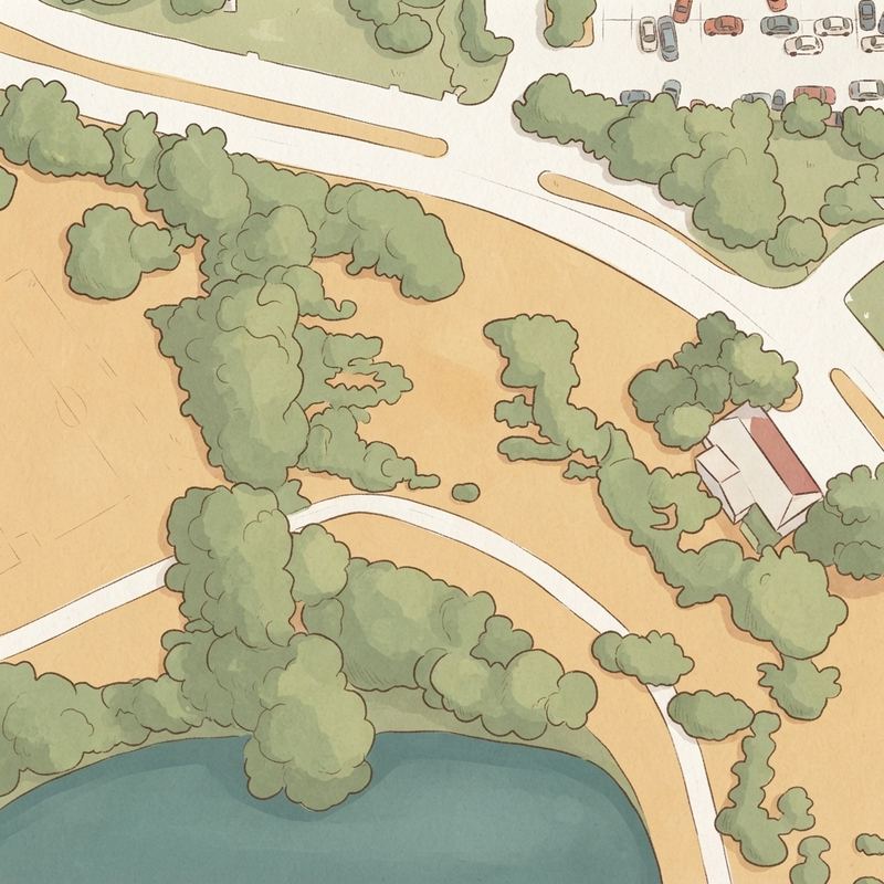 Illustrated map of Anderson Bonner Park