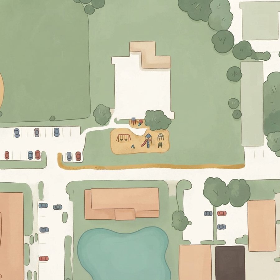 Illustrated map of Anderson Park