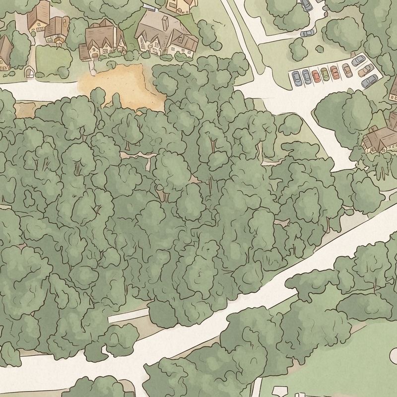 Illustrated map of Annie Stevens Park