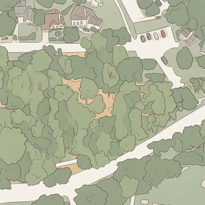 Illustrated map of Annie Stevens playground