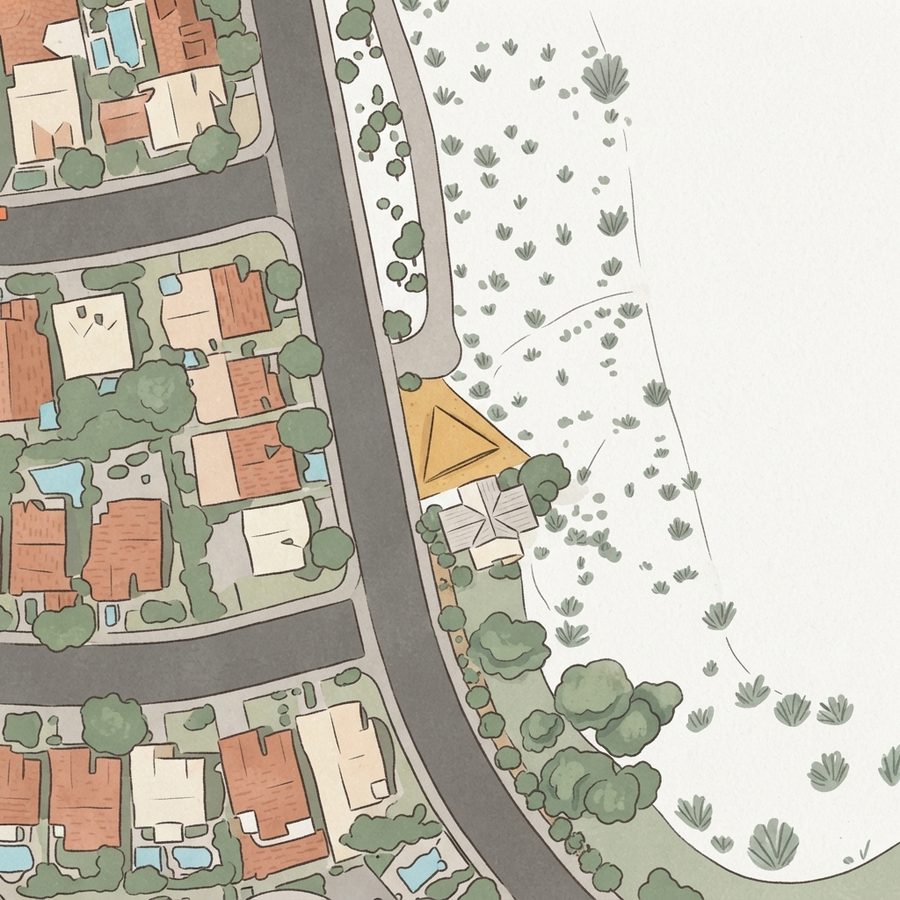 Illustrated map of Anthem Hills Park & Anthem East Trailhead