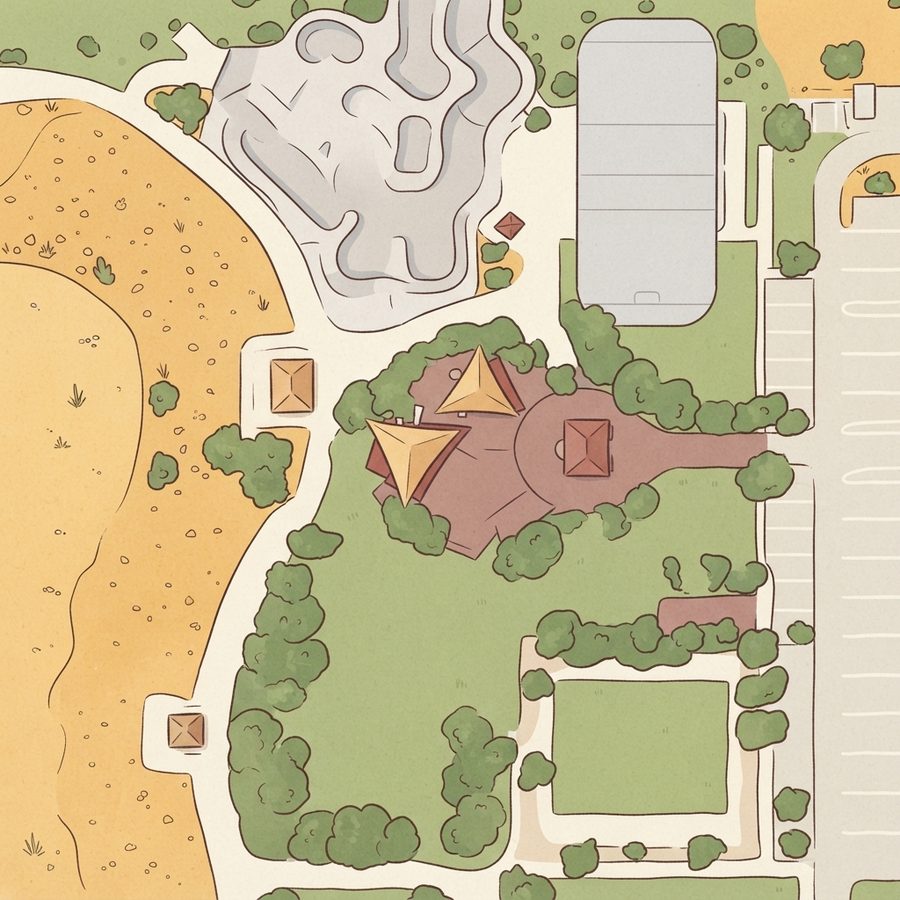 Illustrated map of Anthem Hills Playground