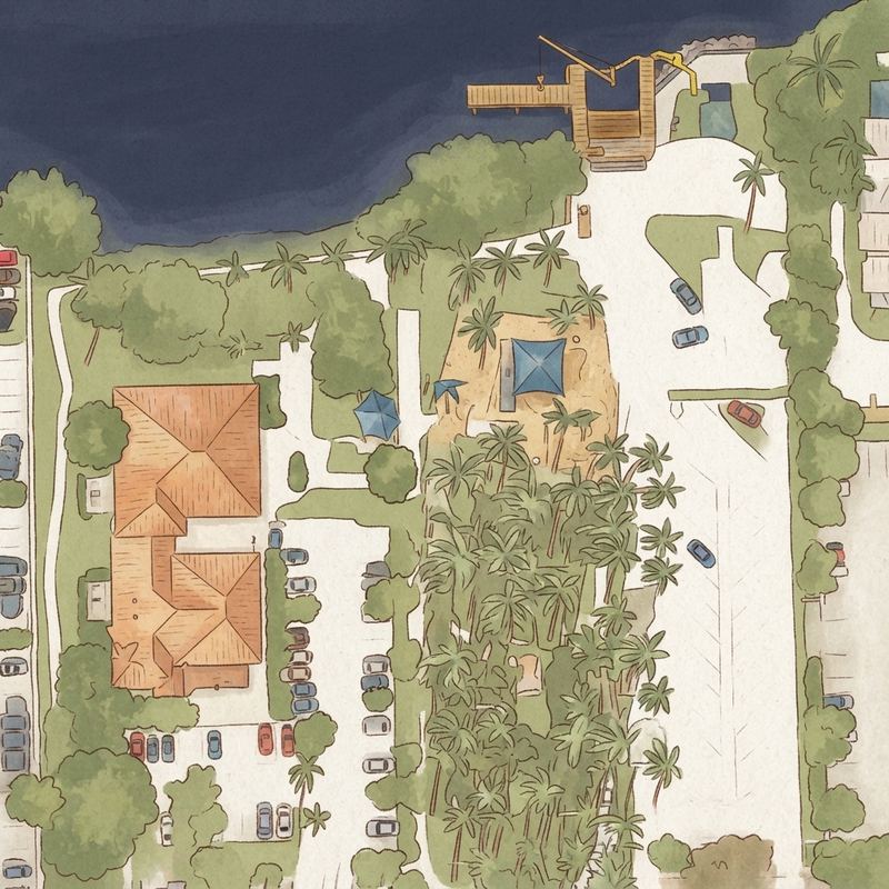 Illustrated map of Antonio Maceo Park