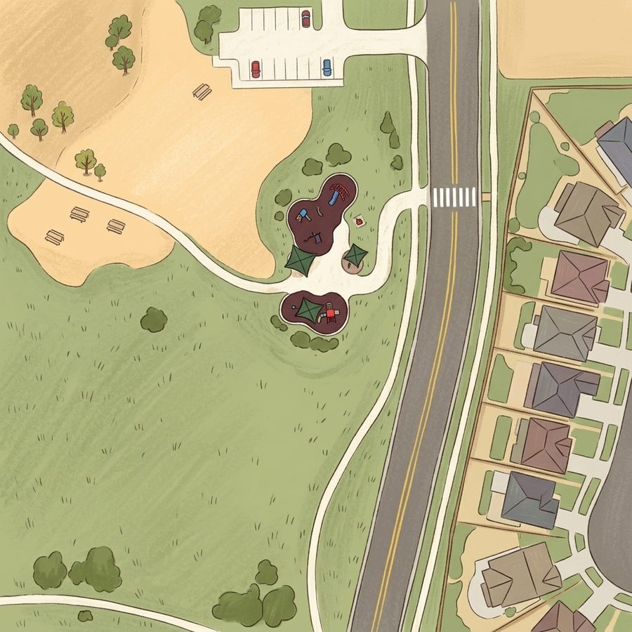 Illustrated map of Appaloosa Park