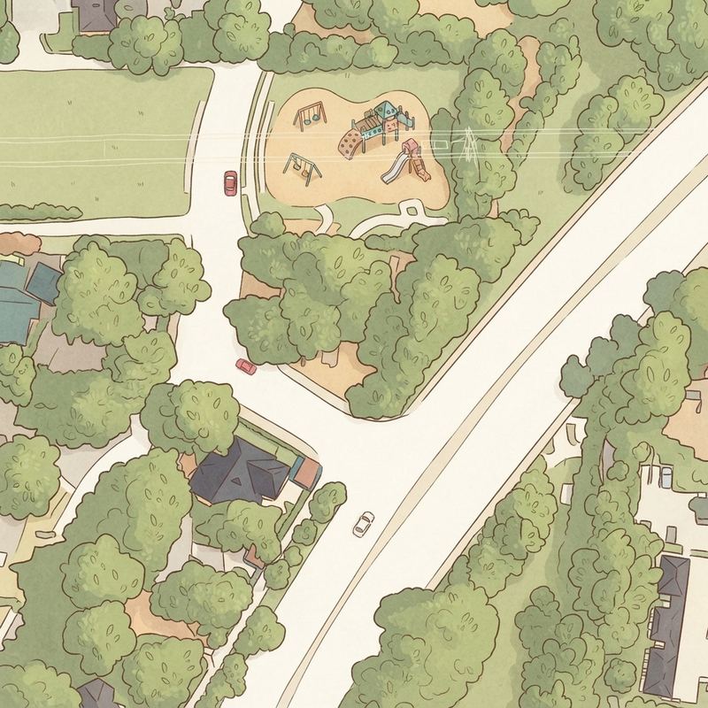 Illustrated map of Arbor Park