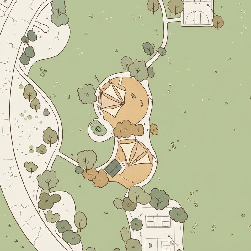 Illustrated map of Arbuckle Park
