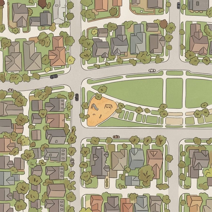 Illustrated map of Arc Park