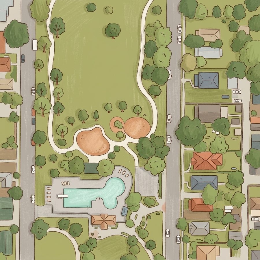 Illustrated map of Argo Park