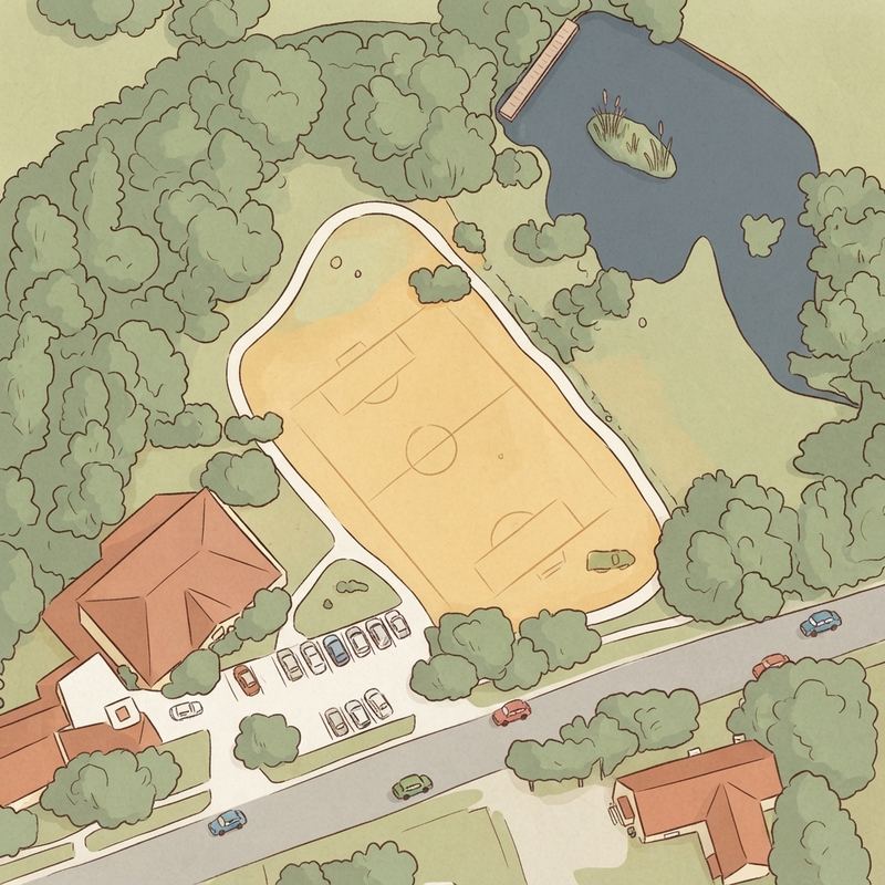 Illustrated map of Arlington Park