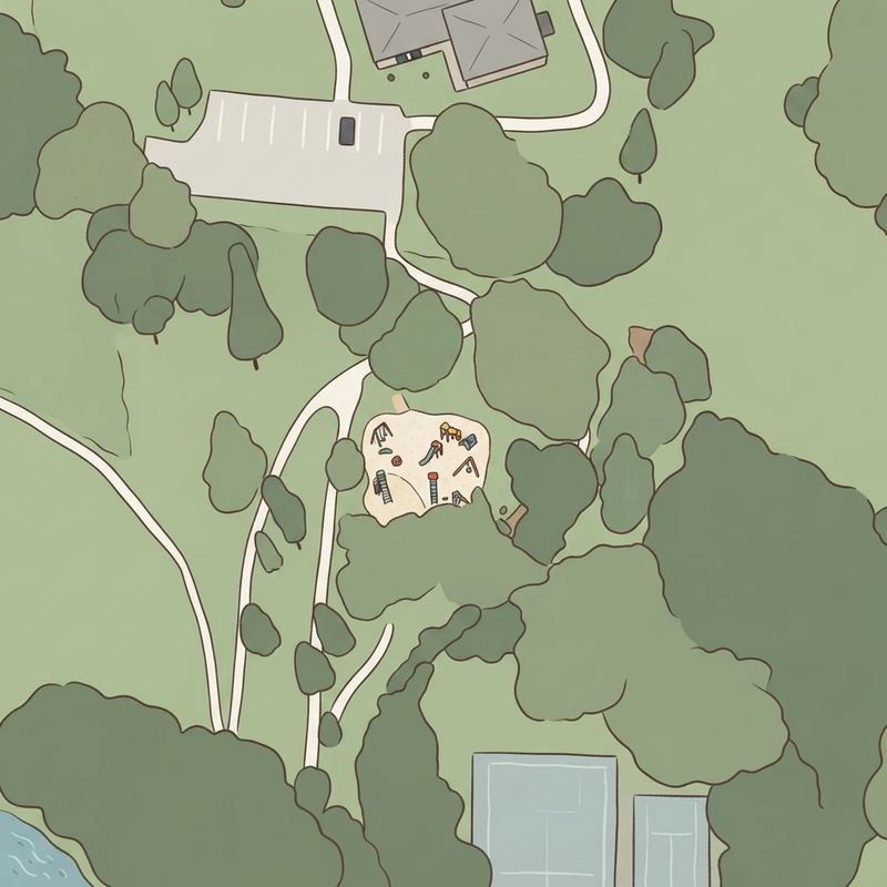 Illustrated map of Arthur Langford, Jr. Park