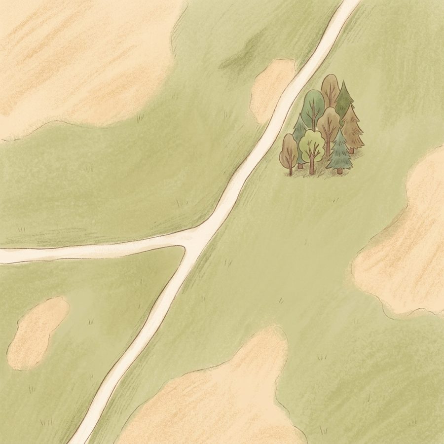 Illustrated map of Ascent Village Pavilion Park