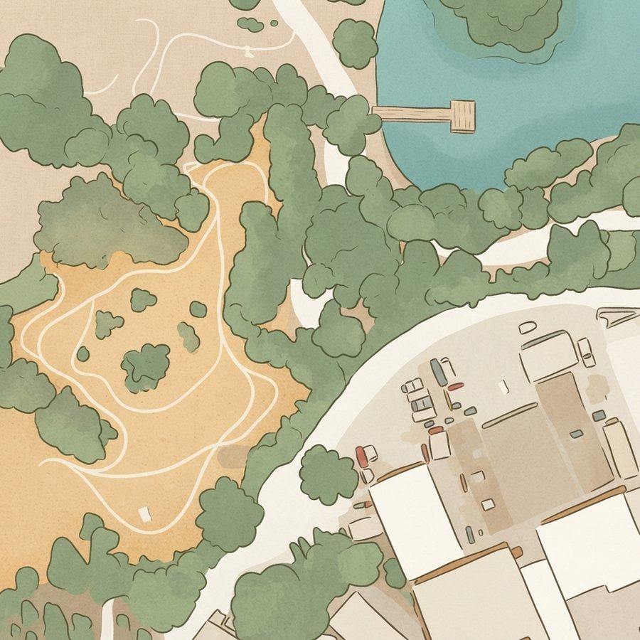 Illustrated map of Astros Foundation Pavilion