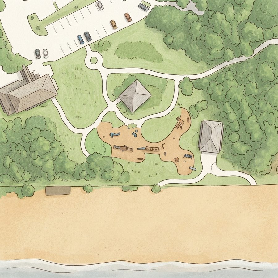 Illustrated map of Atascocita Park