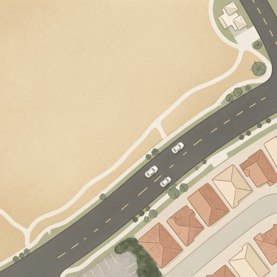 Illustrated map of Atlas park