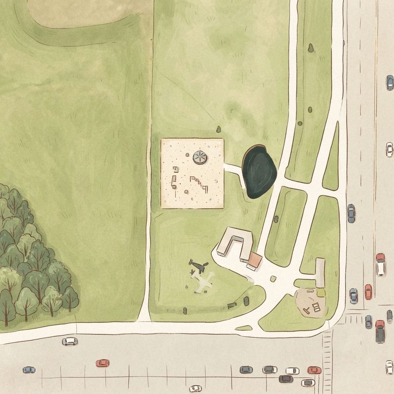Illustrated map of Aviation Park