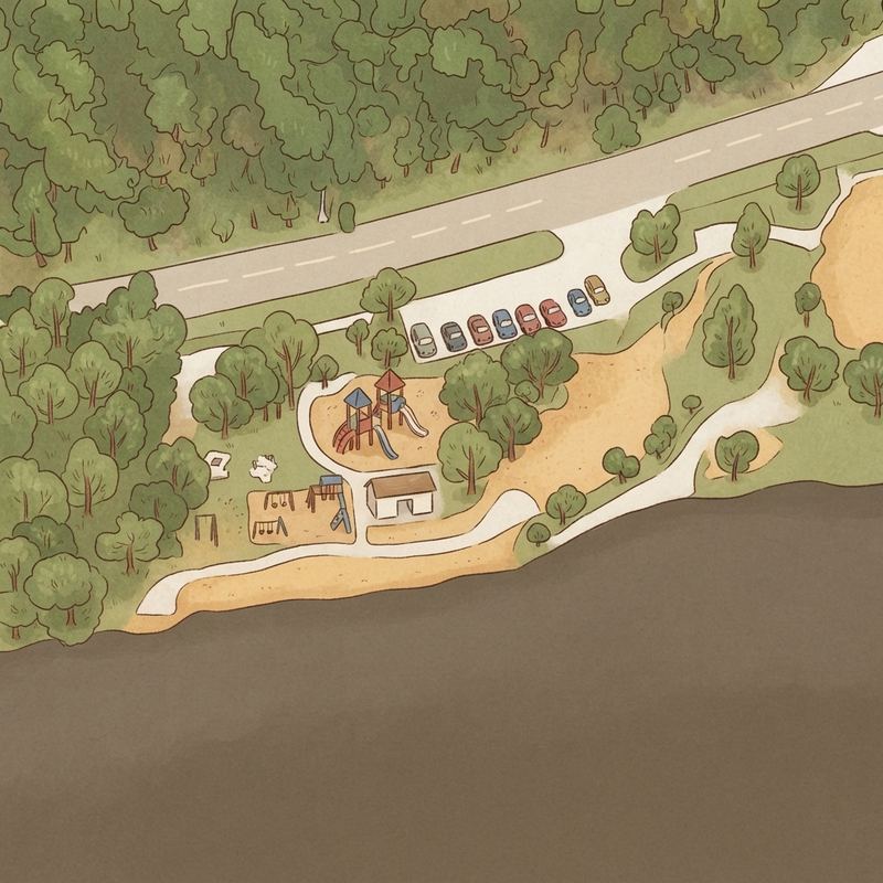 Illustrated map of Azalea Park