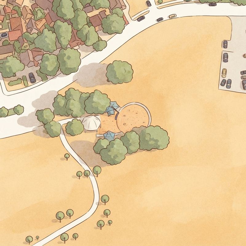 Illustrated map of B.C. Barnes Park