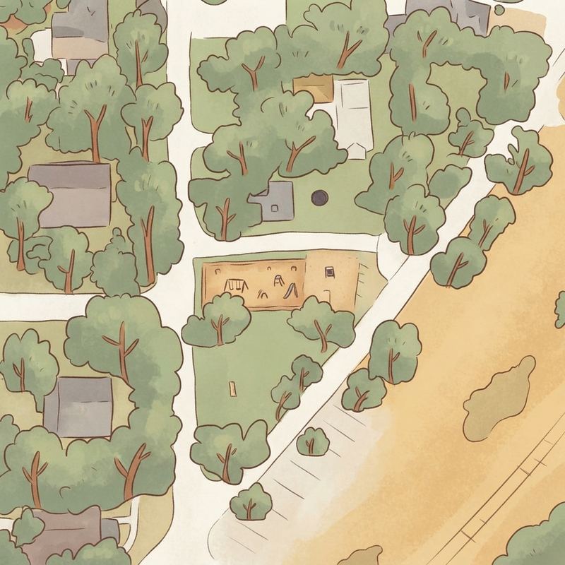 Illustrated map of Back Alley Plaza
