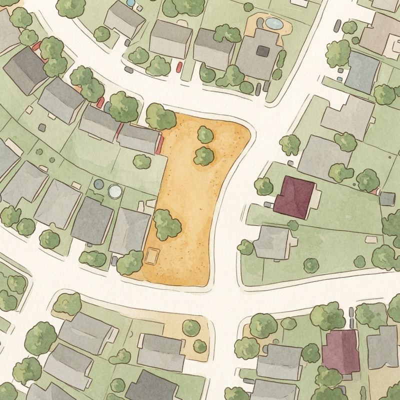 Illustrated map of Bainbridge Playground