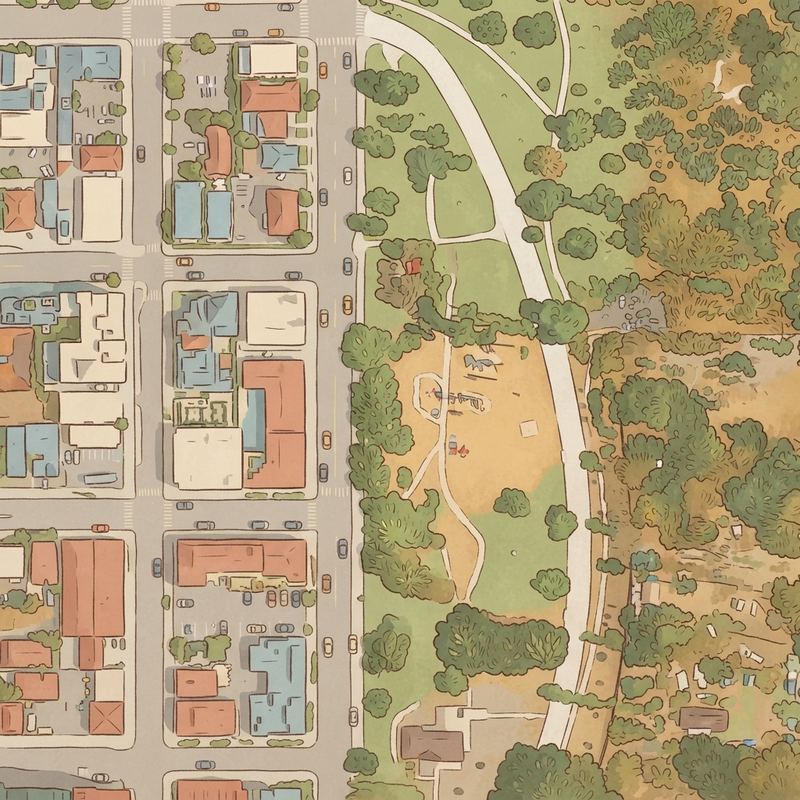 Illustrated map of Balboa Park Playground
