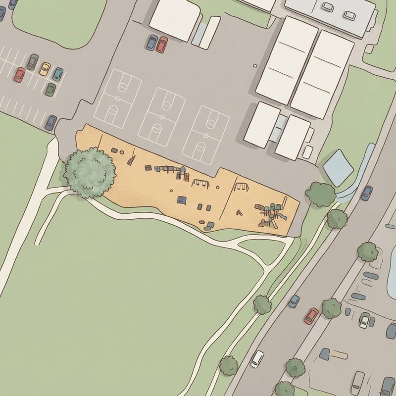 Illustrated map of Bancroft park