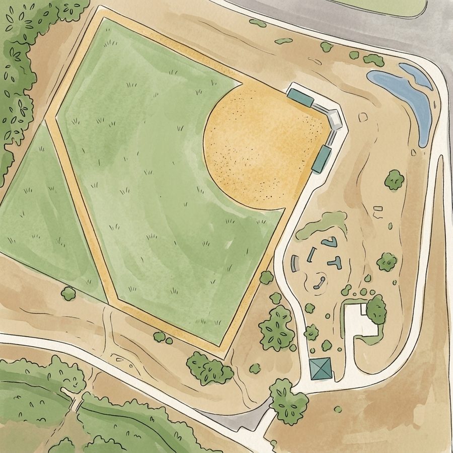 Illustrated map of Bar CCC Park