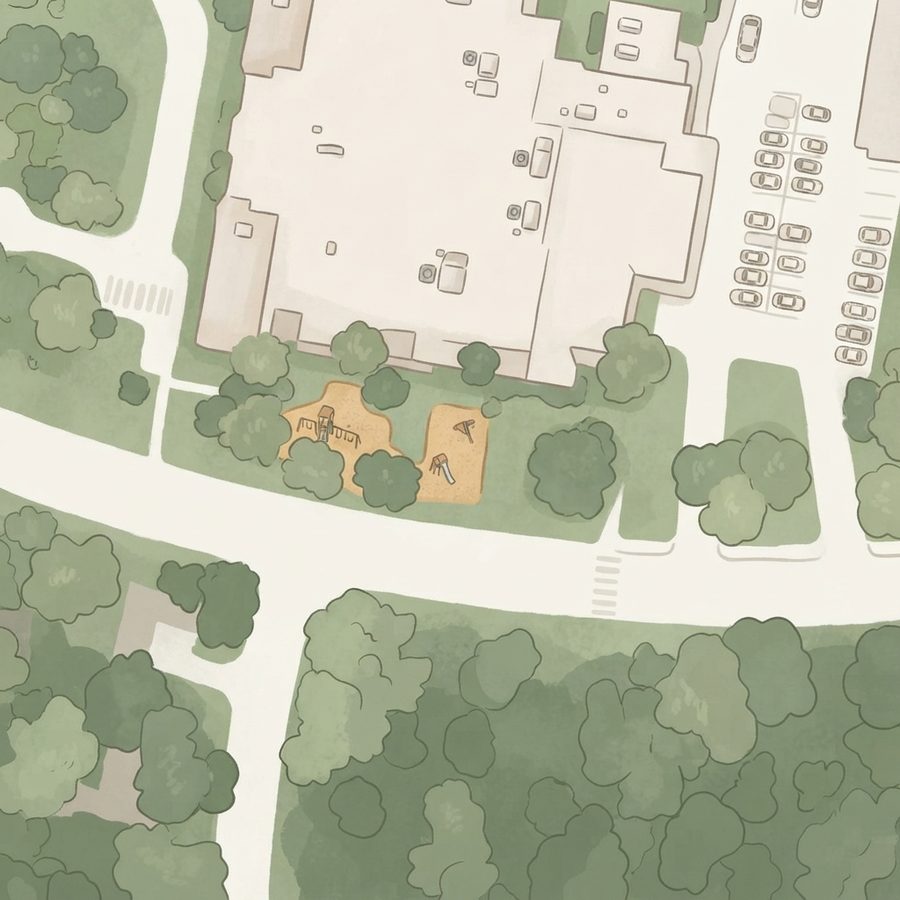 Illustrated map of Bear Branch Gazebo Park
