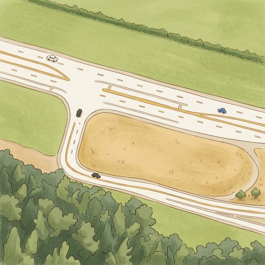 Illustrated map of Bear Creek Lake Park Meadowlark Cove