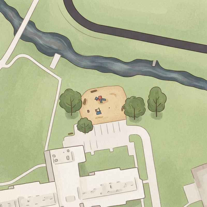 Illustrated map of Beasley Park