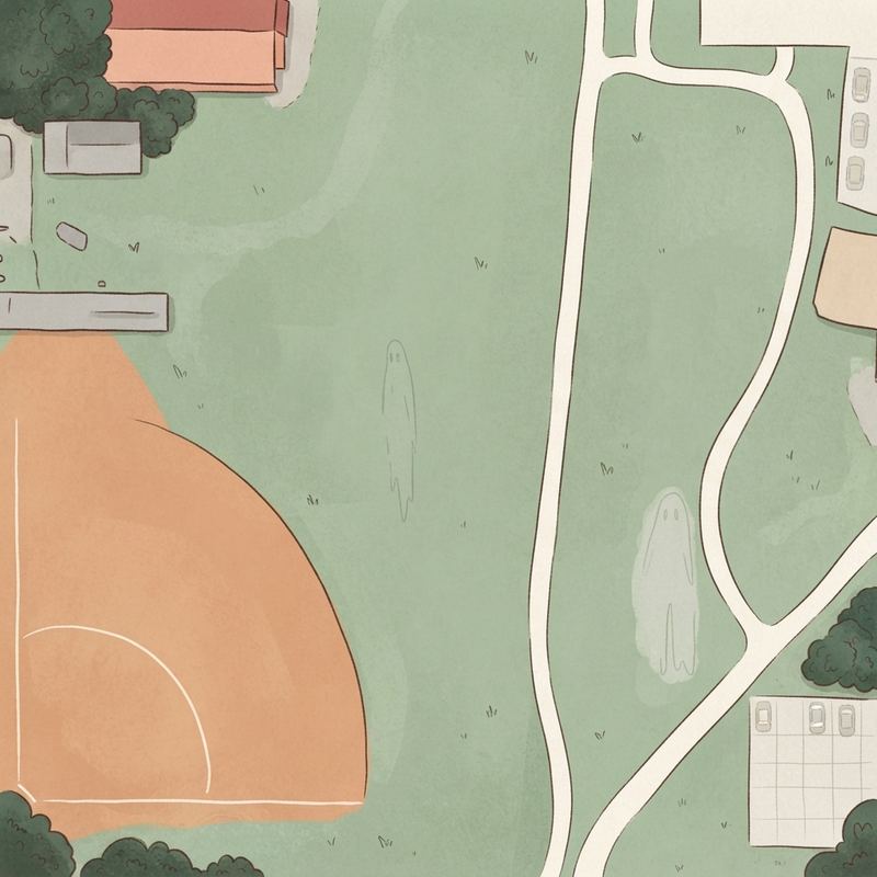 Illustrated map of Beckley Heights Park