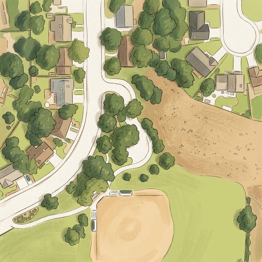 Illustrated map of Beech Park