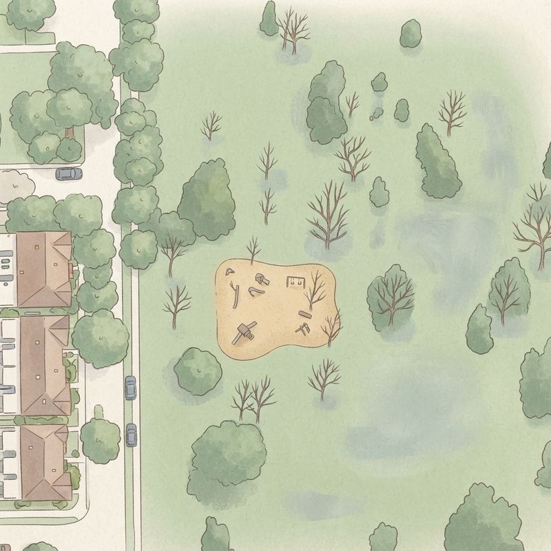 Illustrated map of Bentonshire Park