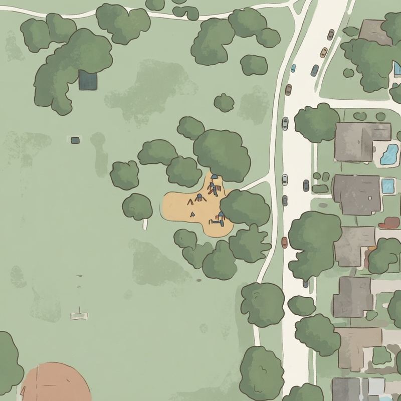 Illustrated map of Berkner Park