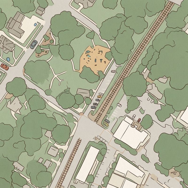 Illustrated map of Betty Mauldin Park