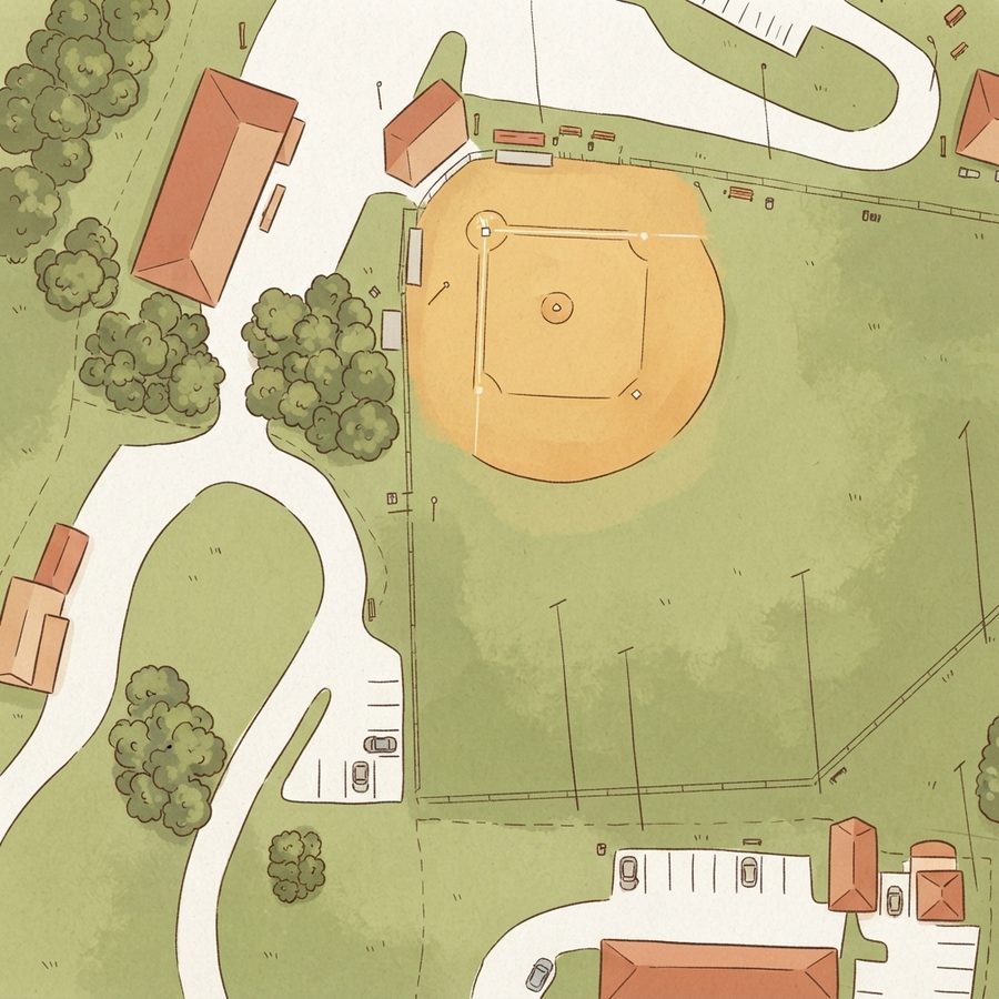 Illustrated map of Bicentennial Park